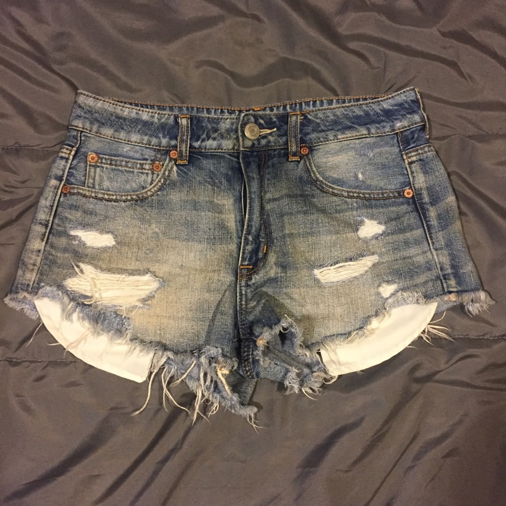American Eagle Hi-Rise Festival Denim Shorts